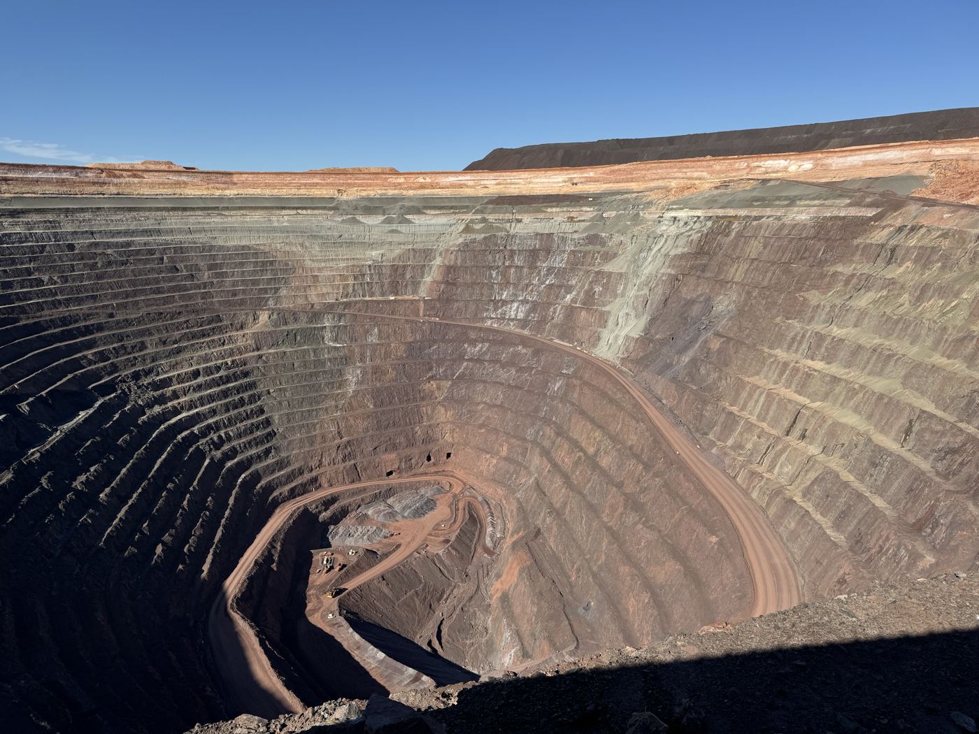 Large open pit mine
