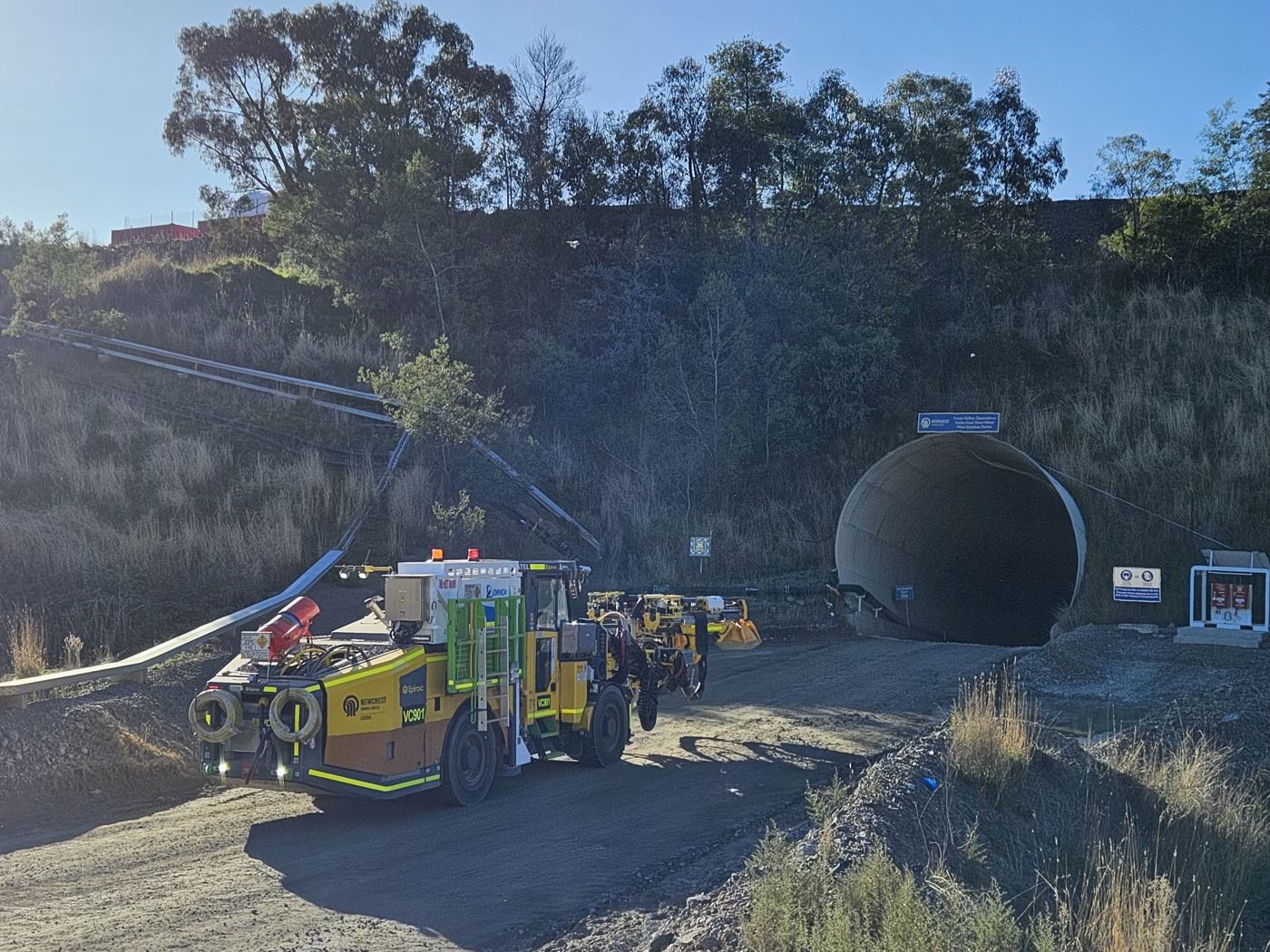 Underground mine portal
